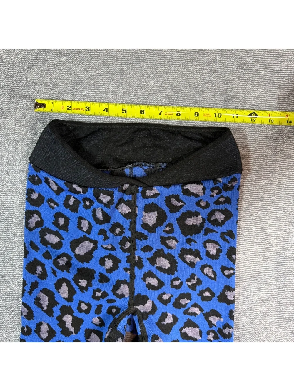 Free People FP Movement Blue Leopard Seamless High Rise Bike Shorts XS